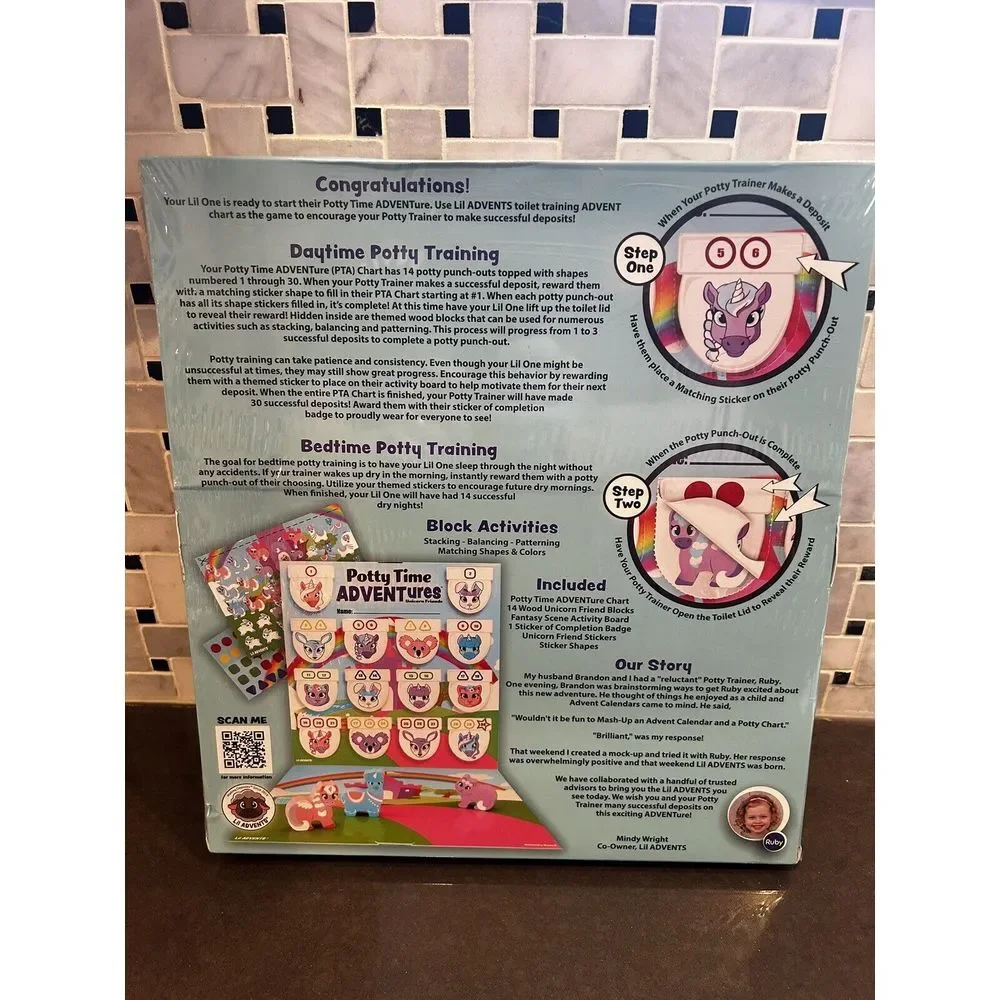Potty Time Adventures Unicorn Friends Edition Toilet Training Advent Game NEW!!!